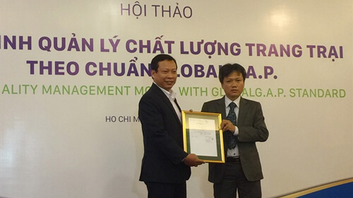 Anova’s pig farm becomes 1st in VN to get Global G.A.P certification